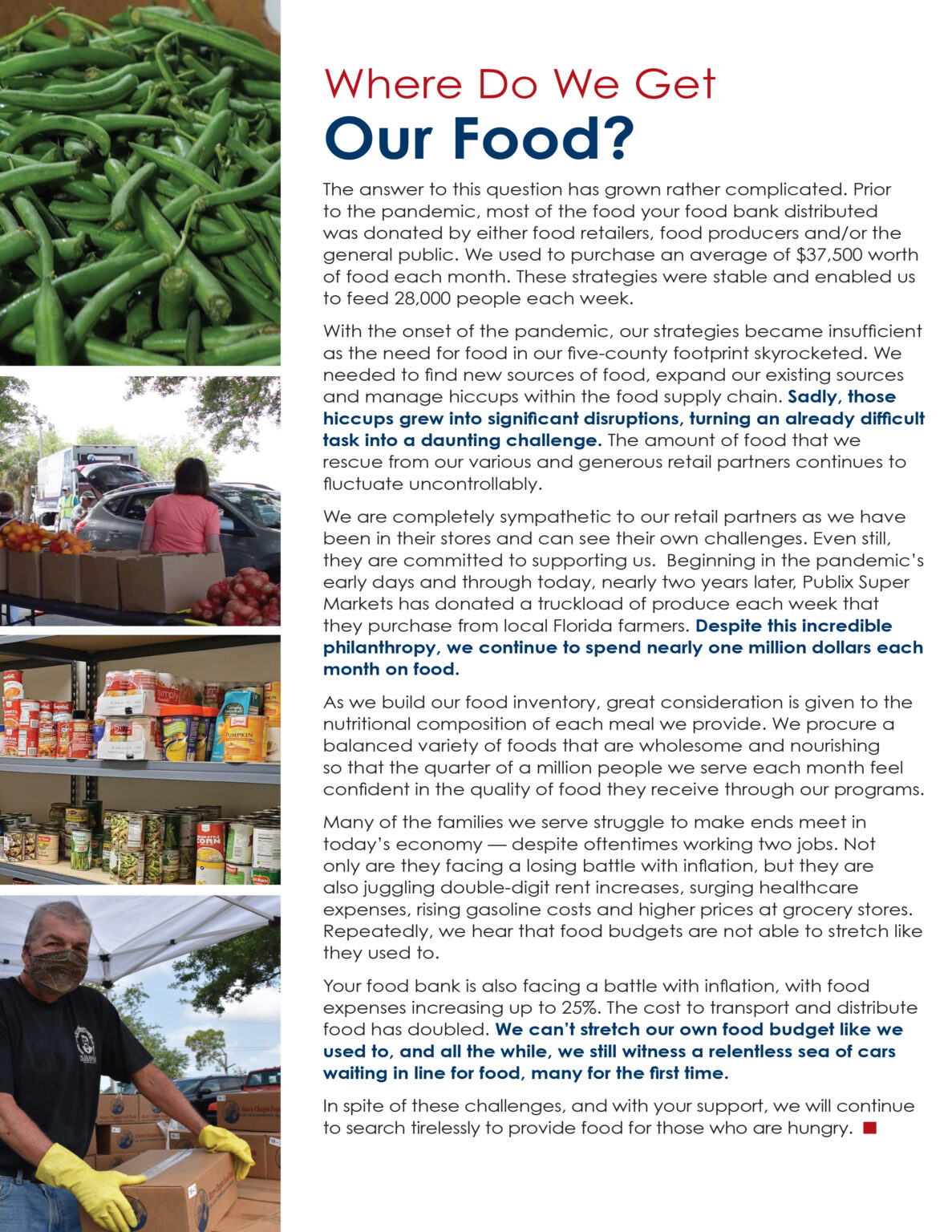 Newsletter Harry Chapin Food Bank