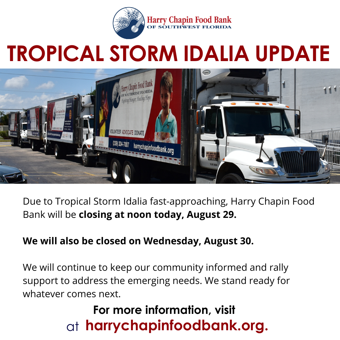 Hurricane idalia how harry chapin food bank stands ready to help